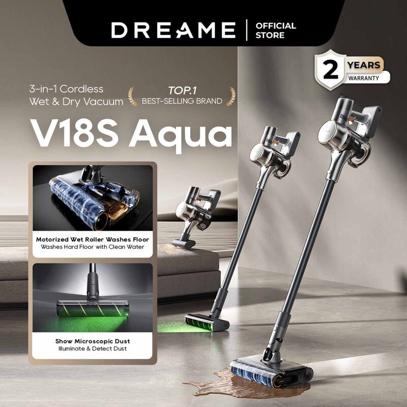 DREAME V18s Aqua Cordless Wet & Dry Vacuum Cleaner DM-V18SAQ-GL-image 6