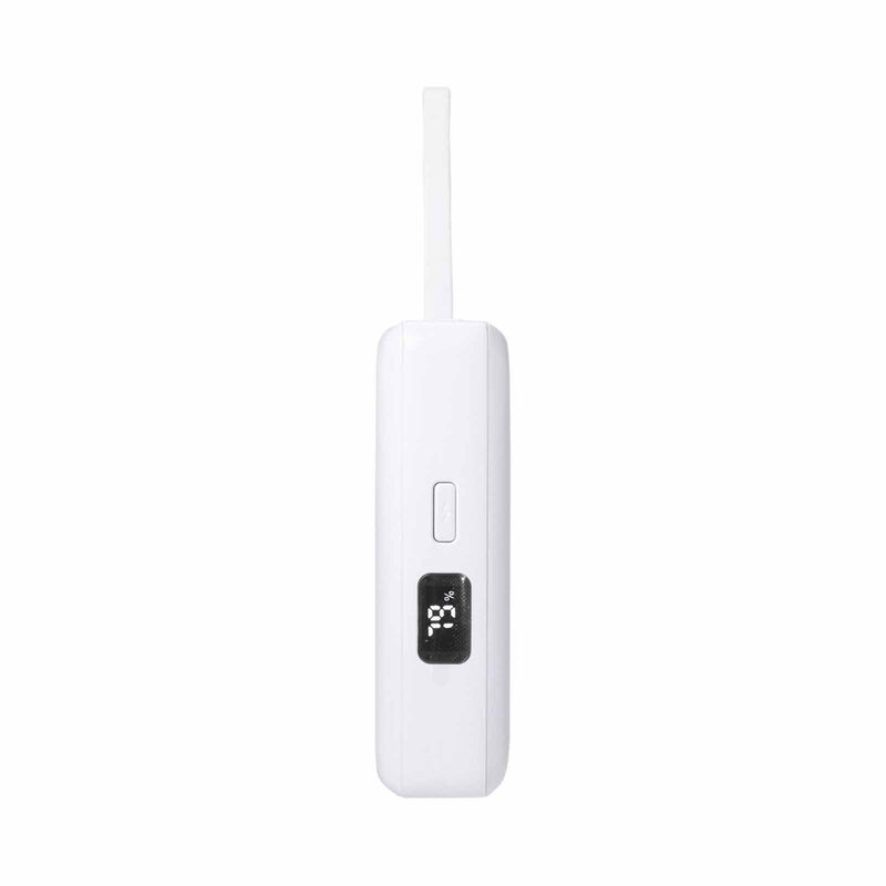 ELECOM Ccc Powerbank With Integrated Cable 10000mah 30w 1c1a DE-A06-10000WH-image 3