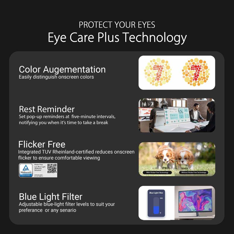 ASUS 27in Eyecare Fhd 100hz Gaming Monitor White VU279HFI-W-image 9