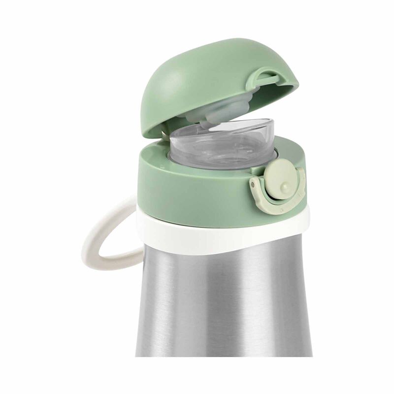 BEABA Spout Bottle 350ml - Sage Green (online) STAINLESS STEEL-image 6