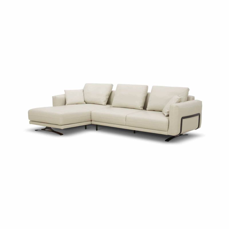MUZE L Shaped-e Recliner (fl) Lt Pebble Full Leather Sofa ZELMIRA-image 10