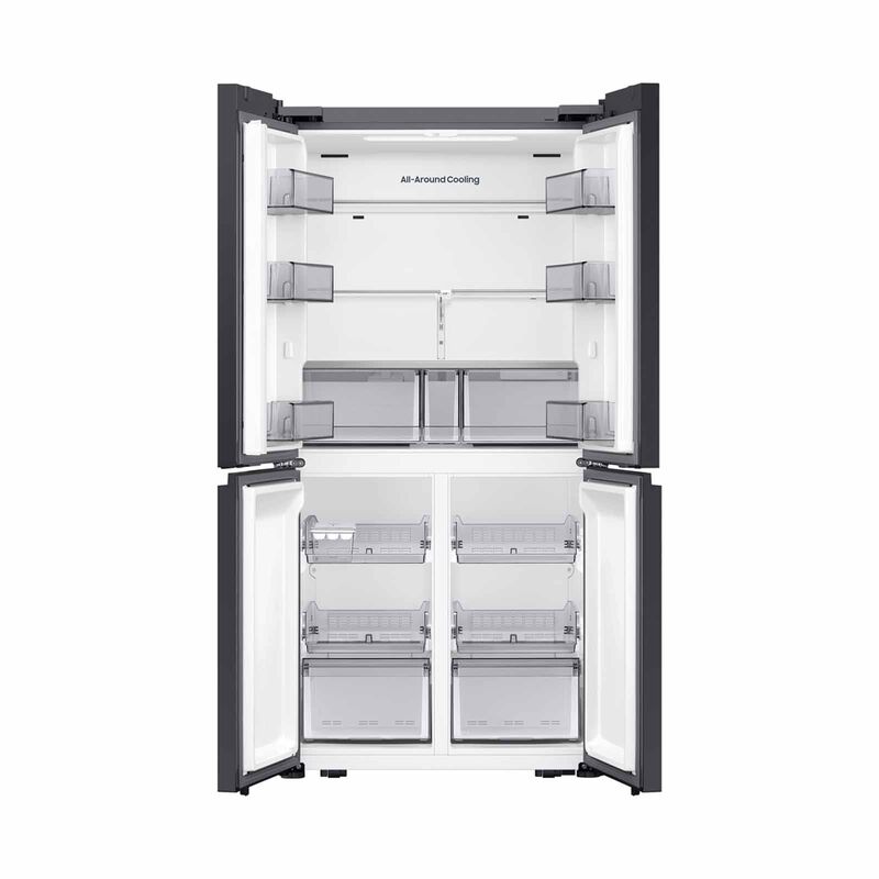 SAMSUNG Bespoke 4 Door Fridge -white (634l) (fixed Panel) RM70F63R3WSS-image 3