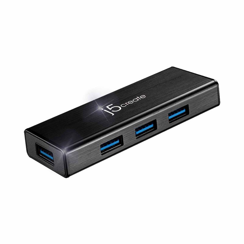 J5CREATE 4-port Usb 3.0 Mini Hub With Ac Adapter JUH340-image 2