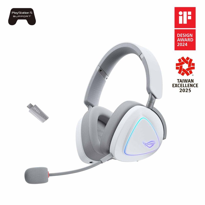 ASUS Rog Delta Ii Tri-mode Wireless Headset White A701 ROG DELTA II/WHT-image 12