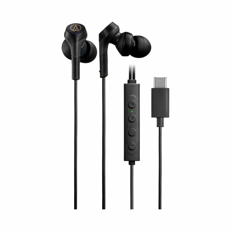AUDIO TECH In-ear Headphones With Noise Cancelling And Usb Type-c Connector ATH-CKS330NC BK-image 1