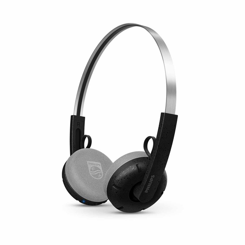 PHILIPS Wireless On-ear Retro Design Headphones - Black TAH2000BK/97-image 1