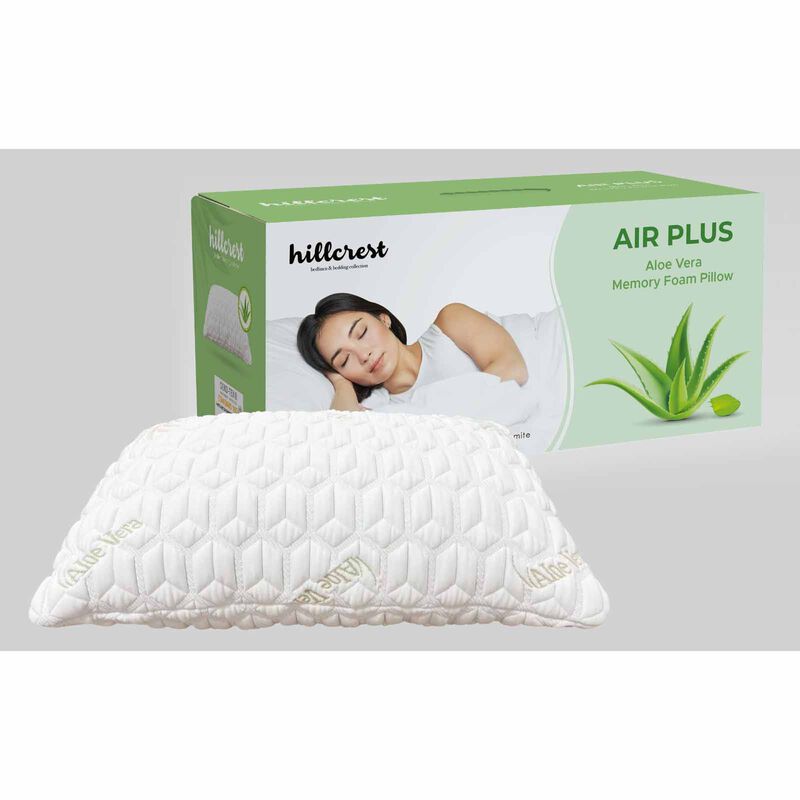 HILLCREST Air Plus Aloe Vera Memory Foam Pillow AIR PLUS ALOE VERA-image 1