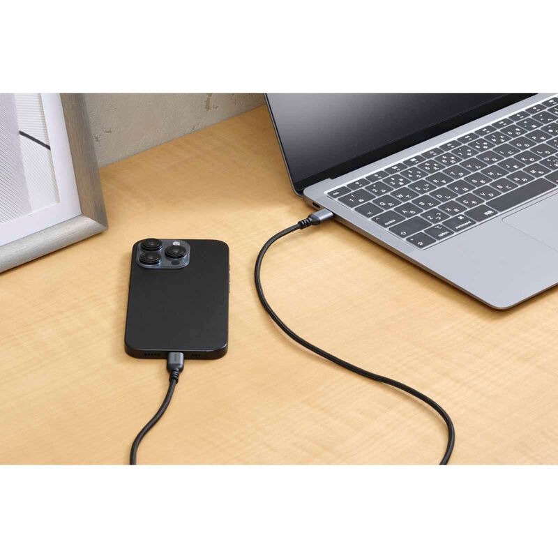 ELECOM Usb C-c Cable 100w 0.5m MPA-CCASAN05BK-image 4