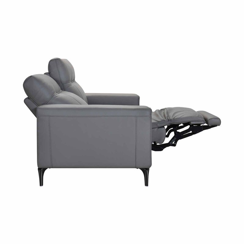 MUZE 3rr-e Seater (fl)w Storage C10 Grey Full Leather Sofa VANNA-image 5
