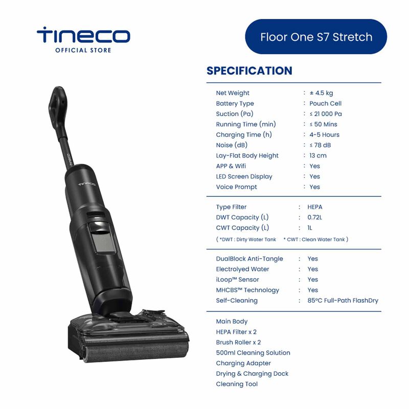 TINECO Floor One S7 Stretch Smart Cordless Floor Washer FLOOR ONE S7 STRETCH-image 11