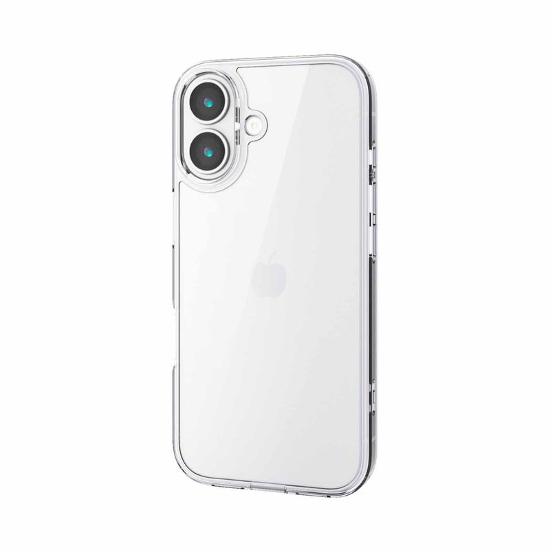 ELECOM Iphone 17 Hybrid Case Glass Standard With Metal Ring PM-A25AHVCG1CR-image 2