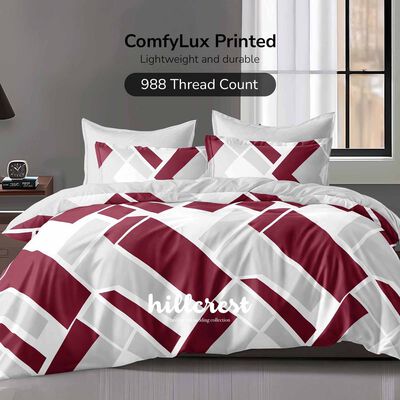 HILLCREST Hillcrest I 988tc Comfylux I Printed I Super Single Fitted Sheet Set I Slope ( Oe ) 6831 I SS I FS I SLOPE