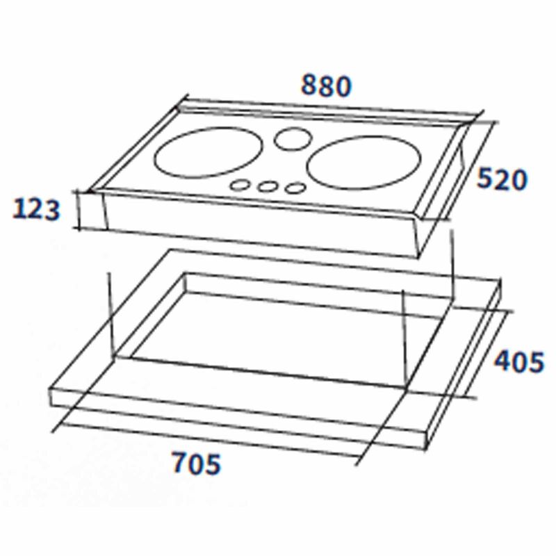 FUJIOH (88cm) 3-burners Gas Hob (stainless Steel) - Pub (exclude Installation) FH-GS6830 SS TG-image 4