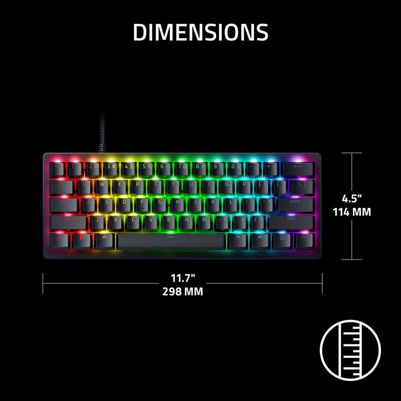 RAZER Huntsman V3 Pro Mini 8khz - 60 Percent Analog Optical Esports Keyboard - Us Layout RZ03-05740100-R3M1-image 14