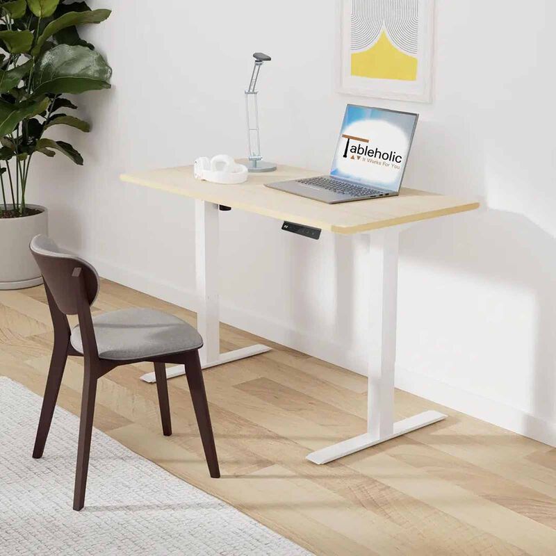 TABLEHOLIC Single Motor Desk (wood) - 100x60cm COMPACT-image 1