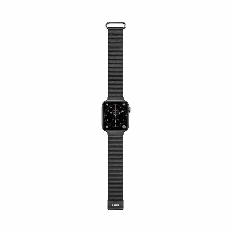 LAUT Novi Lux Apple Watch Strap (38/40/41mm) - Mid Night (bands Only) L_AWS_NL_BK-image 2