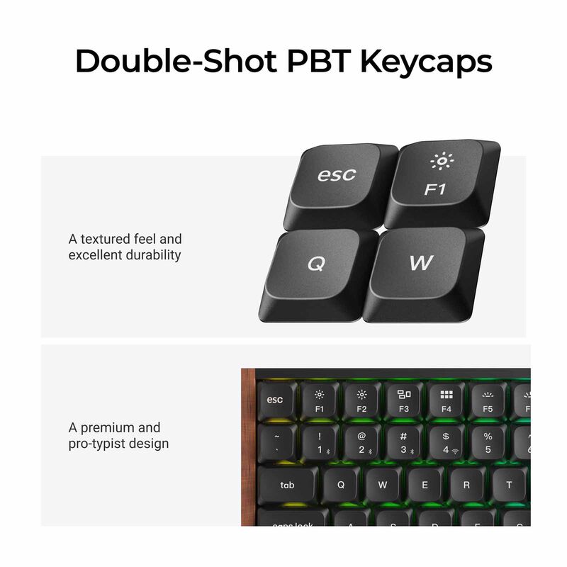 KEYCHRON K3 Ultra 8k 75% 84 Keys White Rgb Hot-swap Milk Pom Banana Switch KYCN-K3U-Q4Z-image 6