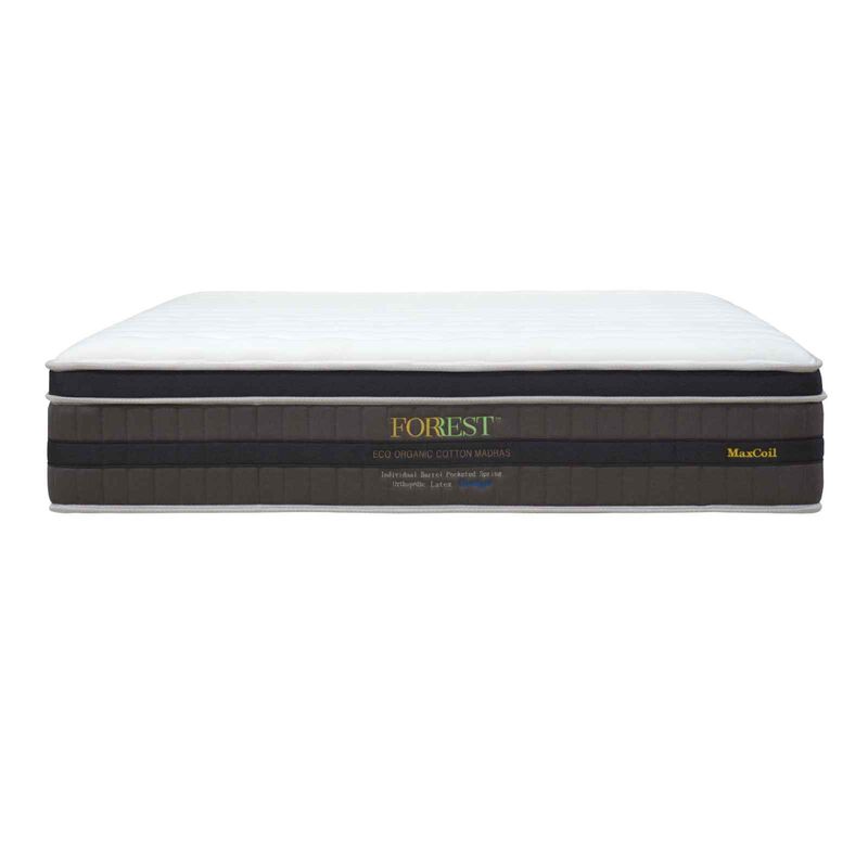 MAXCOIL Single Size Mattress ECO ORGANIC COTTON MADRAS-image 1