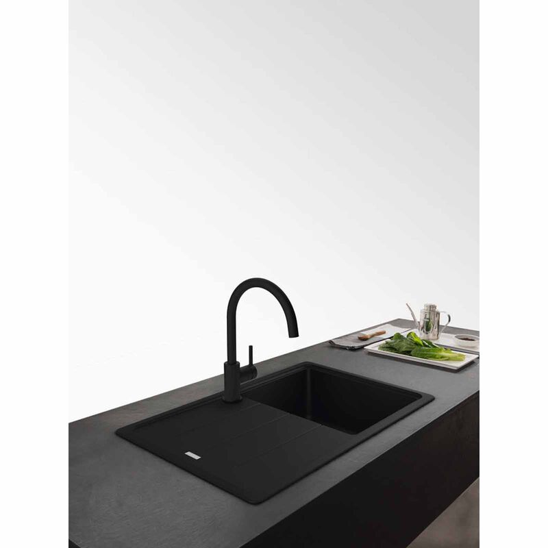 FRANKE Kitchen Sink Mixer With Swivel Spout Ct9020c-mb Matt Black LINA-image 2