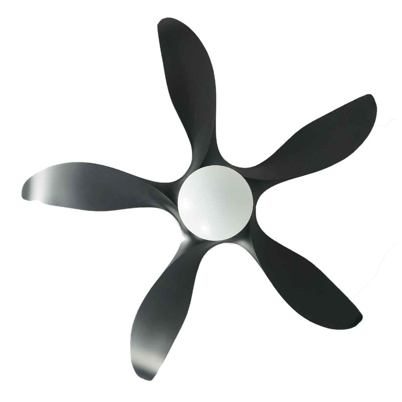 D'FAN 52 In Dc Ceiling Fan With Led Light (black) TYPHOON52-BK-image 5