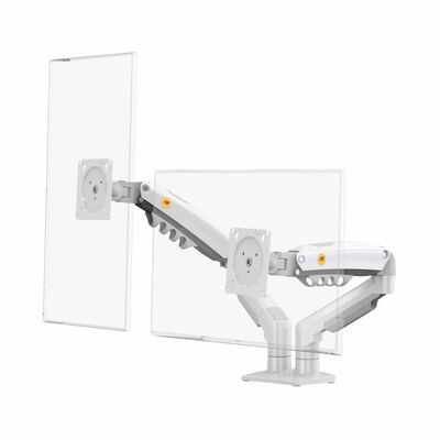 NORTHBAYOU Monitor Arm Fits 17-27in, Hold 2-9kg Vesa 75x75 / 100x100 F160 WHITE