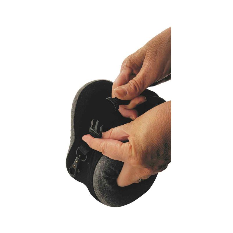 TRAVEL JOY Rollable Travel Pillow Memory Foam - Velvet Navy TJRTP-NV-image 4