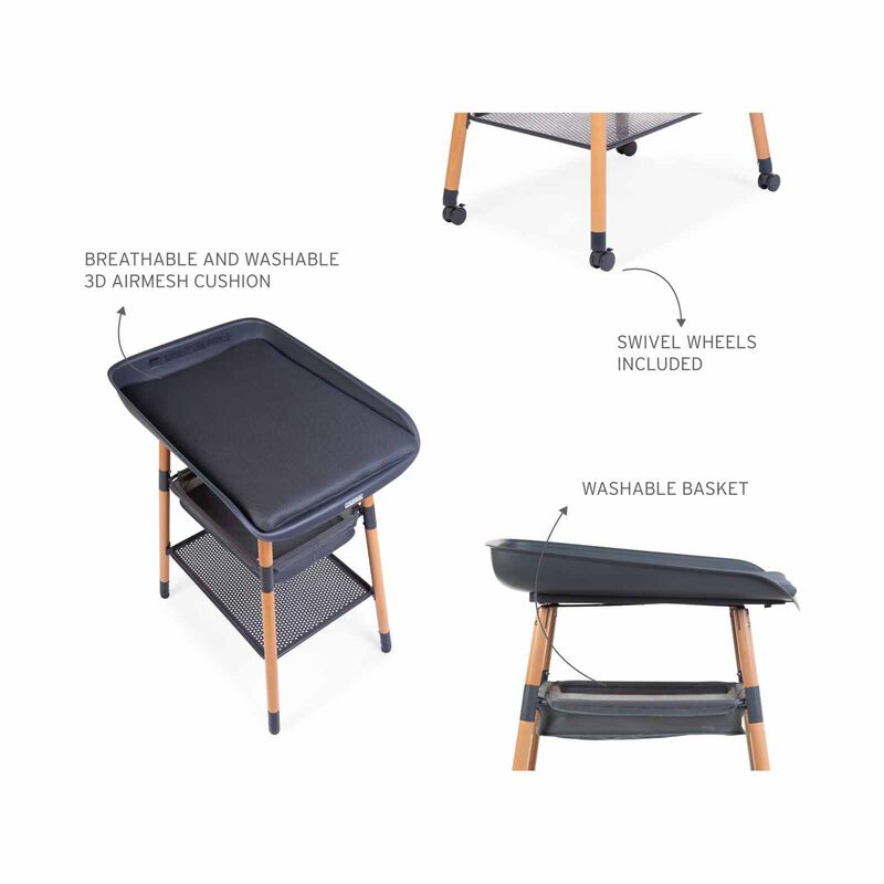 CHILDHOME Changing Table - Natural Anthracite (online) EVOLUX-image 2