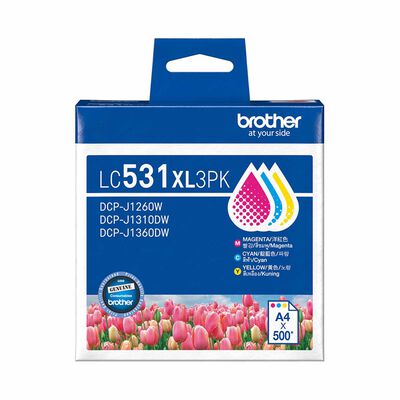 BROTHER Colour Value Pack (high) Yields 500 Pages LC531XL3PK OCE/ASA