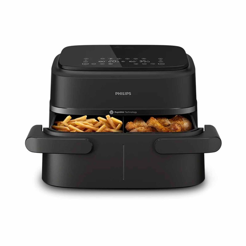PHILIPS Series 1000 Airfryer Dual Basket (7.1l) NA150/09-image 3