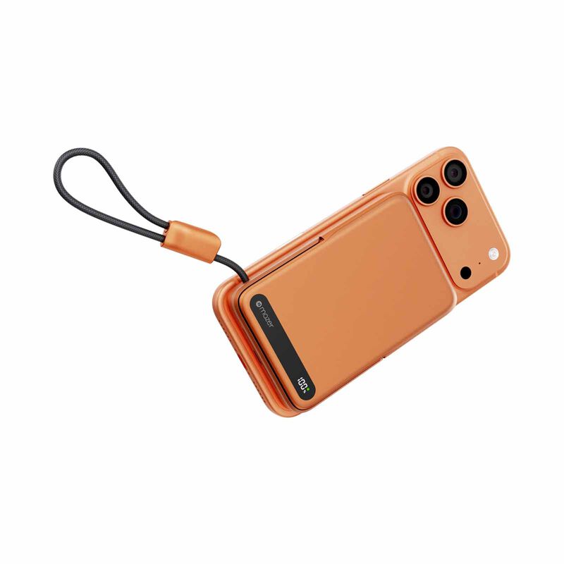 MAZER Maglink 10,000mah Magnetic 15w/apple Watch Charging/usb-c Pd27w Cable Power Bank - Sunset Orange M-MAGLINK19-SO-image 5
