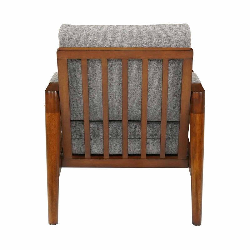 MUZE 1 Seater Sofa (fab) Grey Fabric Sofa PERLIS-image 2