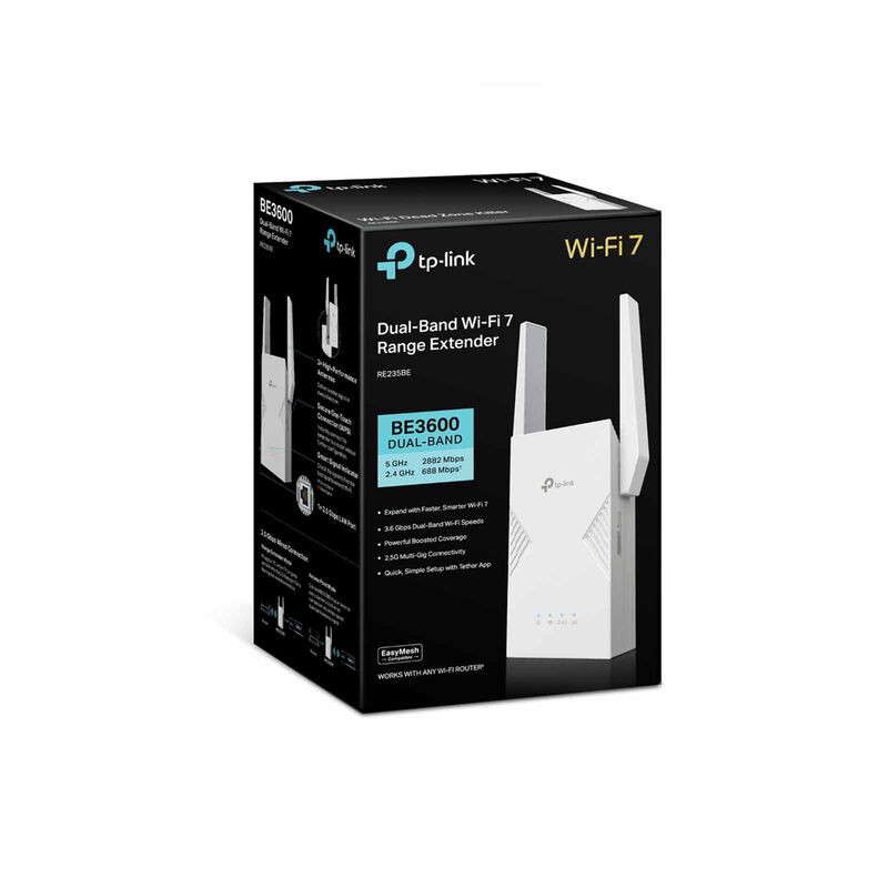 TP LINK Be3600 Dual-band Wi-fi 7 Range Extender RE235BE-image 4