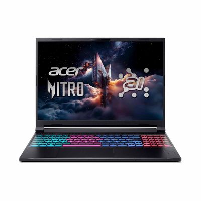 ACER 16in Amd Ryzen Ai 7 350 16gb 1tb Ssd Win 11 Home Rtx5060 NITRO V16 SLIM AI ANV16S-61-R167 (BLACK)