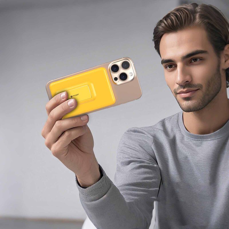 MAZER Magnetic 15w 10,000mah/pd30w With Istand Power Bank-sol M-MAGAIR20-SOL-image 7