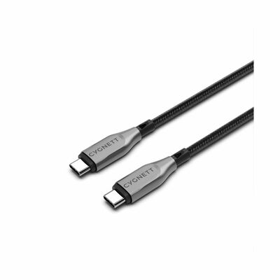 CYGNETT Armoured Usb-c To Usb-c (usb 2.0) Cable - Black 1m CY4674PCTYC