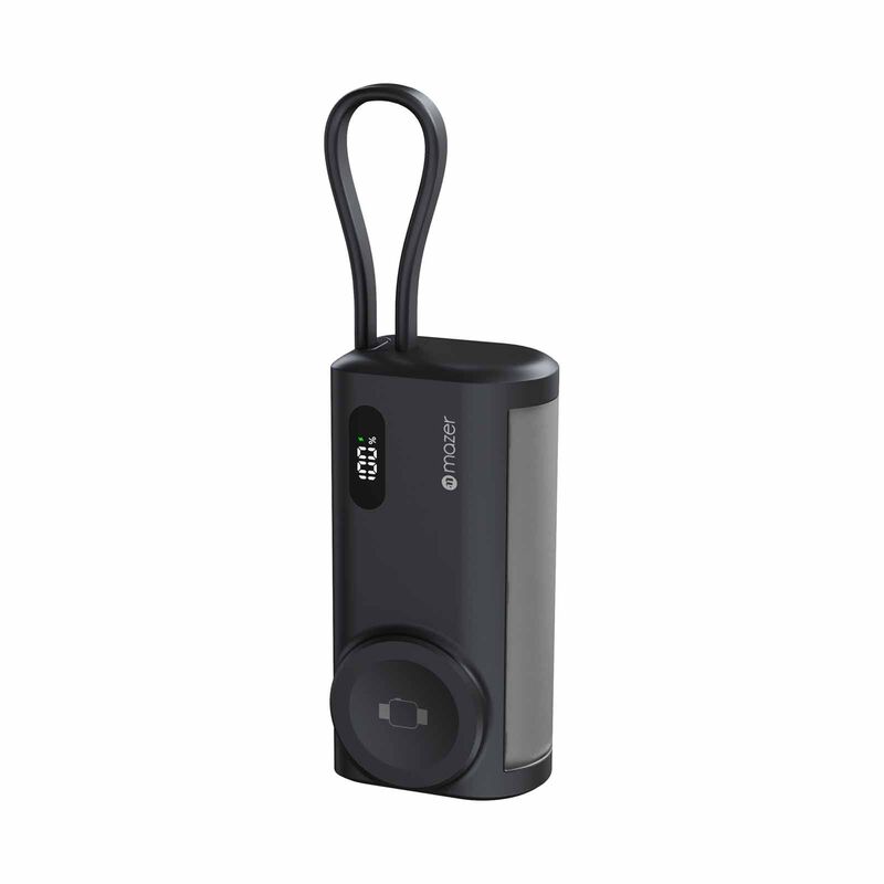 MAZER Powermate 5000mah/pd20w With Apple Watch Charging Powerbank - Blackgrey M-PC5.0W-BG-image 1