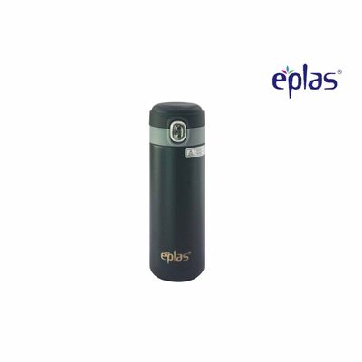 EPLAS S/steel Flip Top Bottle (400ml) Black EVP-400