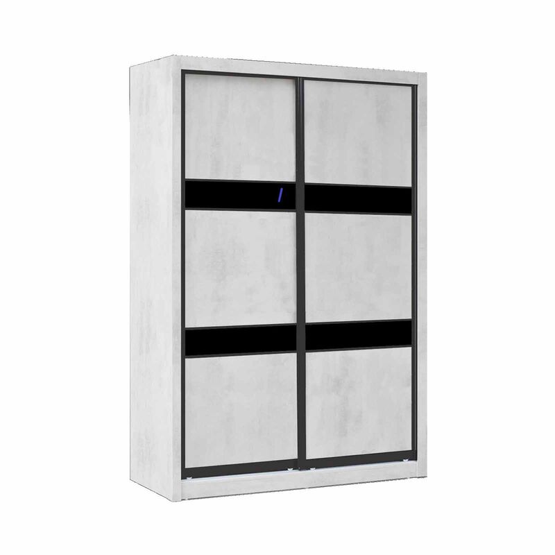 SMARTBOX 2 Door Sliding Wardrobe (grey-42) LUCCA-image 1