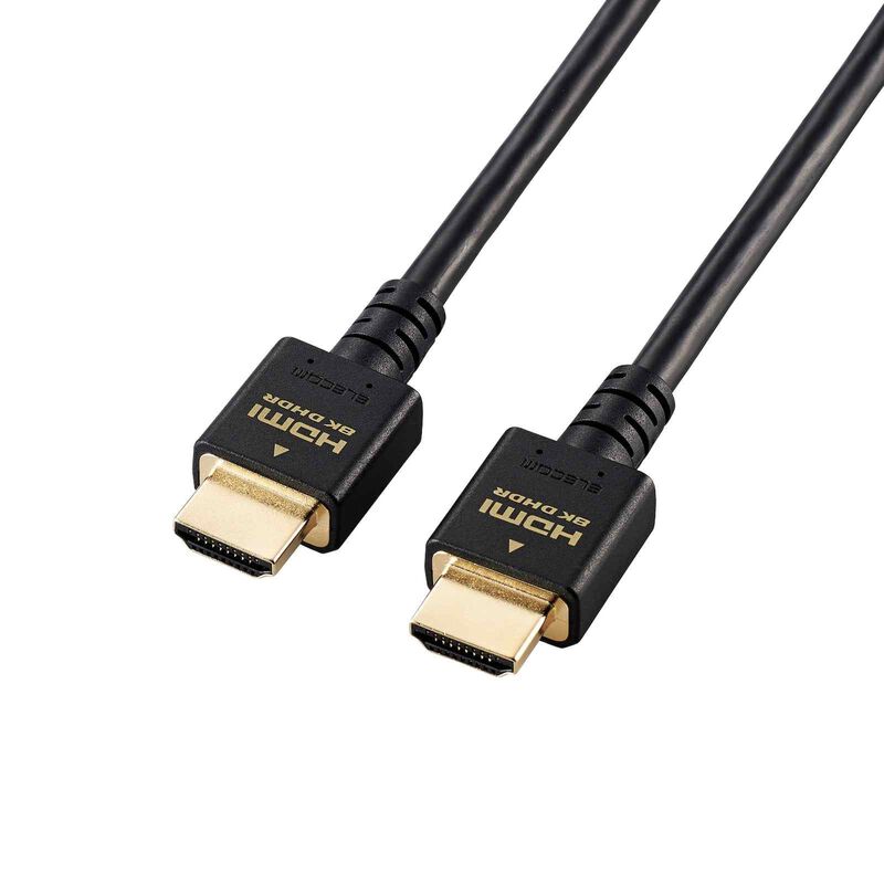 ELECOM 8k Ultra High-speed Hdmi Cable Ver 2.1 48gbps 1m GM-DHHD21E10BK-image 1