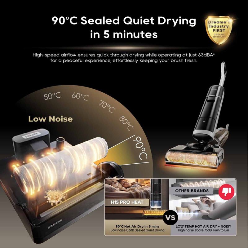DREAME H15 Pro Ultra Heat Wet And Dry Vacuum Cleaner DM-H15PRO-GL-image 10