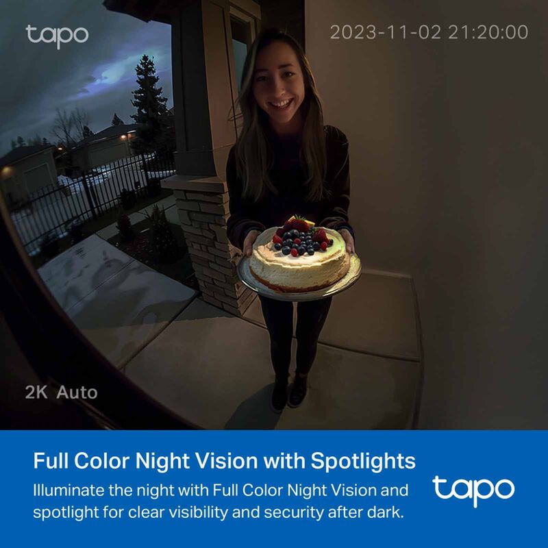 TP LINK Video Doorbell Camera TPL-TAPO-TD21-image 4