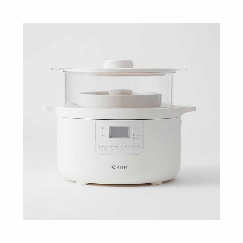 KITH Kyo 3l Electric Cooker With Bamboo Steamer MEC-3L-OW-image 4