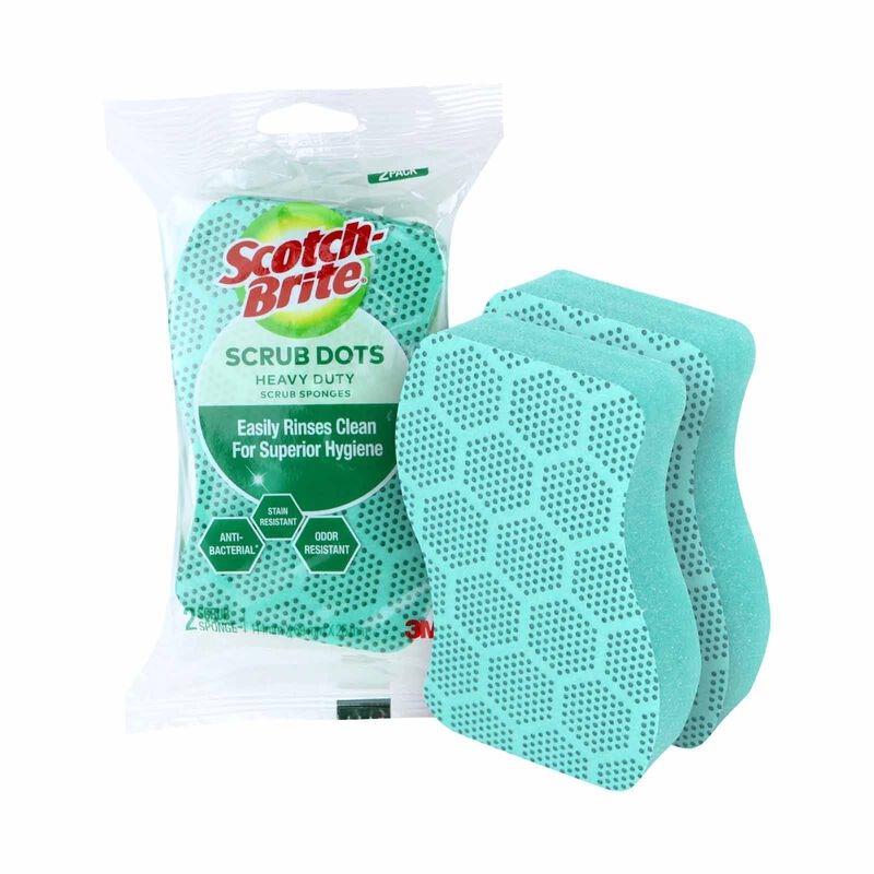 3M SCOTCHB Scotch-brite Scrub Dots Non-scratch Sponge Sdhd-2 En SDNS-2 EN-image 4