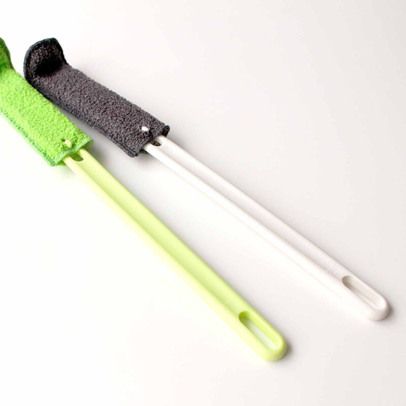 MARNA Bottle Sponge W/13.9" Handle (46x353x40mm) - Green K476-G-image 2