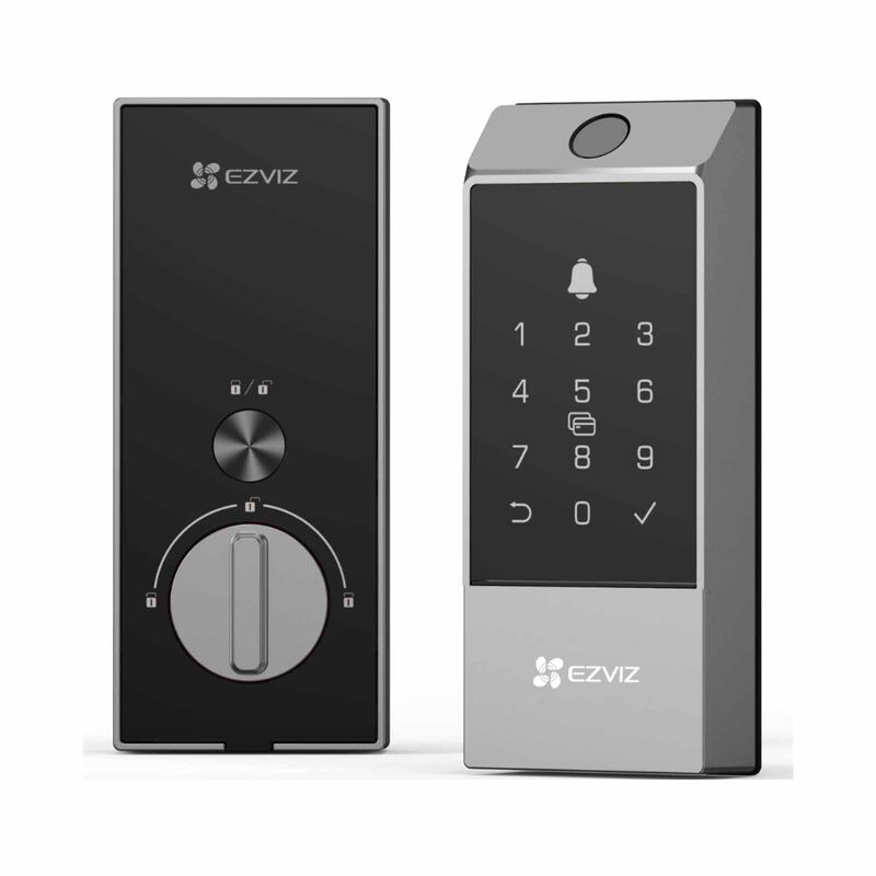 EZVIZ Deadbolt Smart Lock + Video Doorbell Bundle DL04 PRO + EP3X-image 5