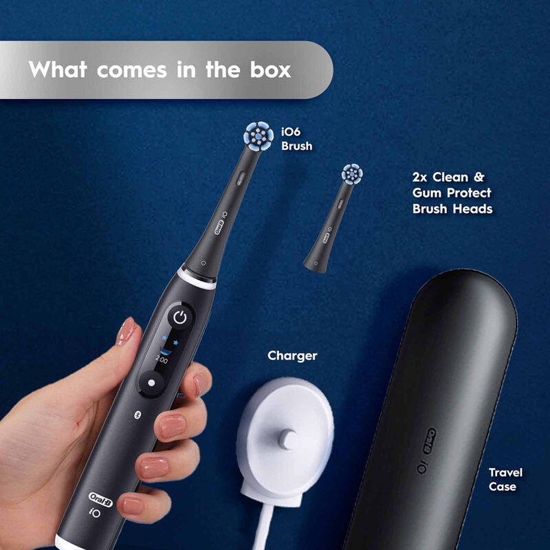 ORAL-B Electric Toothbrush - Black IO 6 - BLACK-image 2