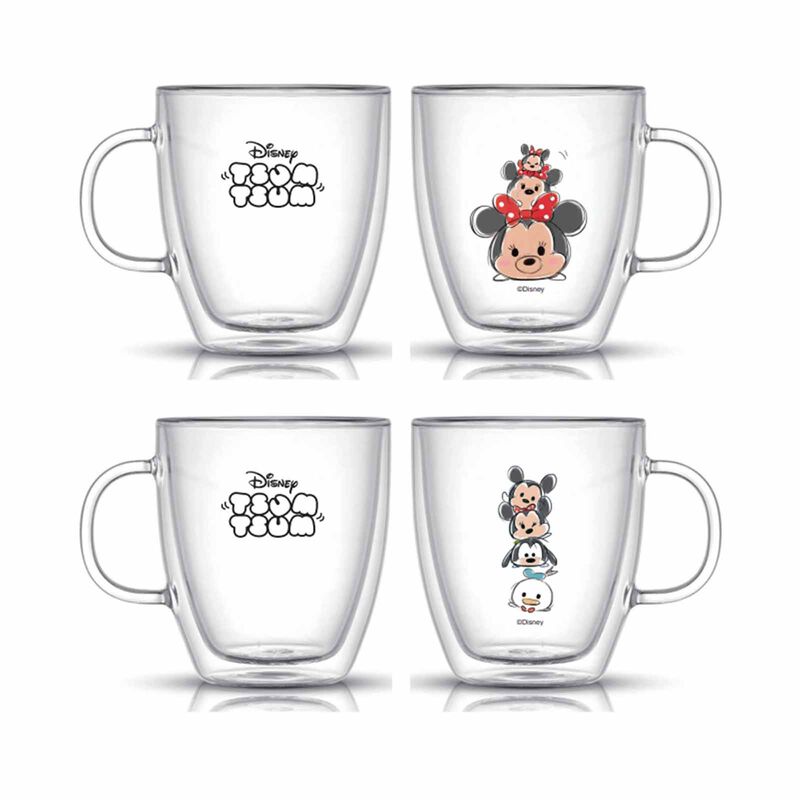 PYREX Tsum Tsum 2pc 320ml Double Wall Glass Set PX-DW-2/TSUM-image null