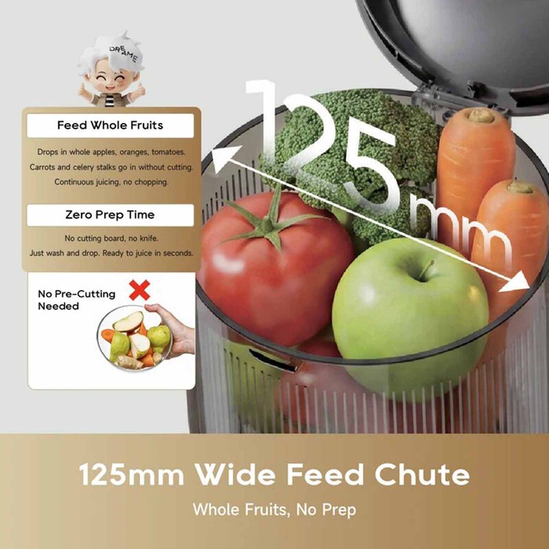 DREAME Sj30 Flownutri Tilt Slow Juicer DM-SJ30-BK-image 5