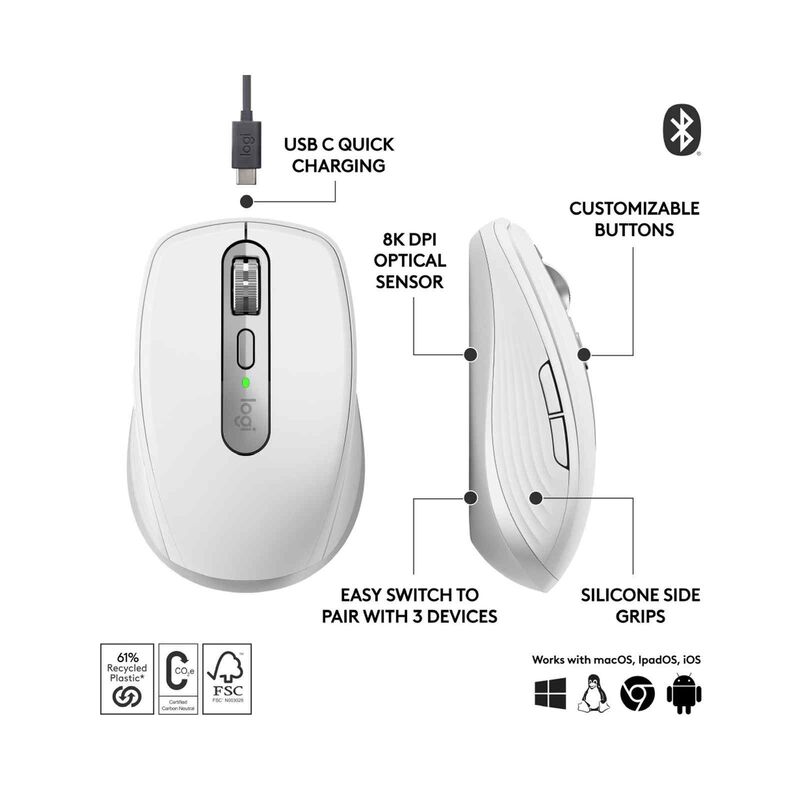 LOGITECH Mx Anywhere 3s Wireless Mouse Palegrey 1y 910-006933-image 3