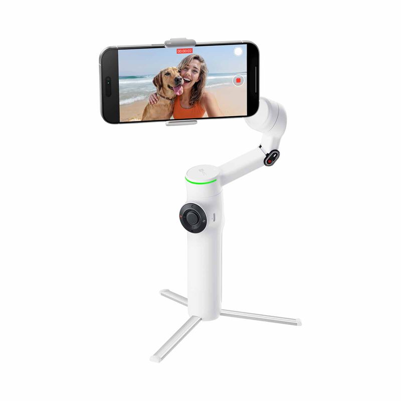INSTA360 Flow 2 Pro Ai Tracker Bundle Summit White FLOW 2 PRO AI TRACKER BUNDLE SUMMIT WHITE (CINSABQ)-image 4